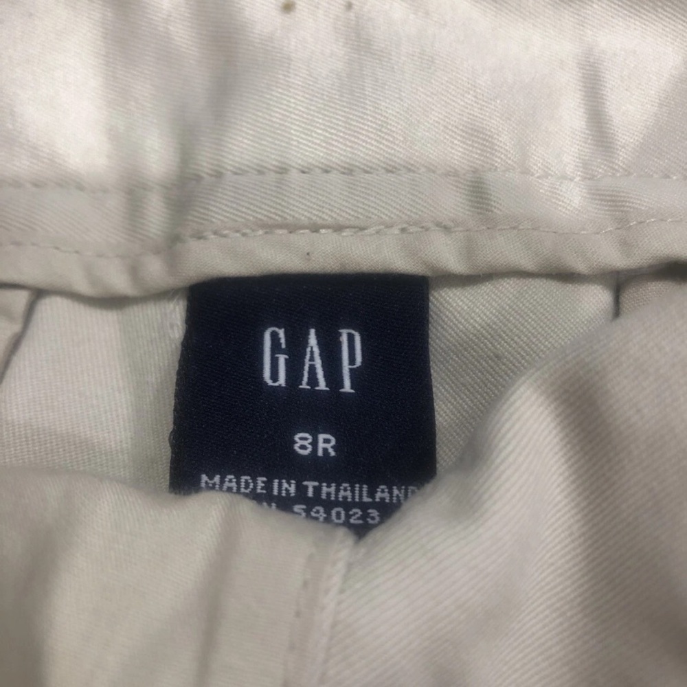 GAP Women's Cream Straight Leg Pants - Picture 3 of 5